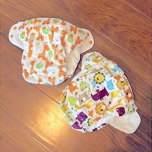 Set of 2 Blueberry Simplex Cloth Diapers